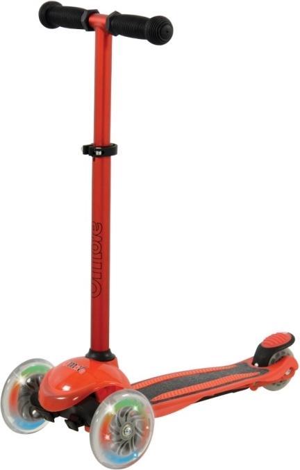 Actual product image MV Sports U Move Mini Compact LED Løbehjul, Rød / Sort