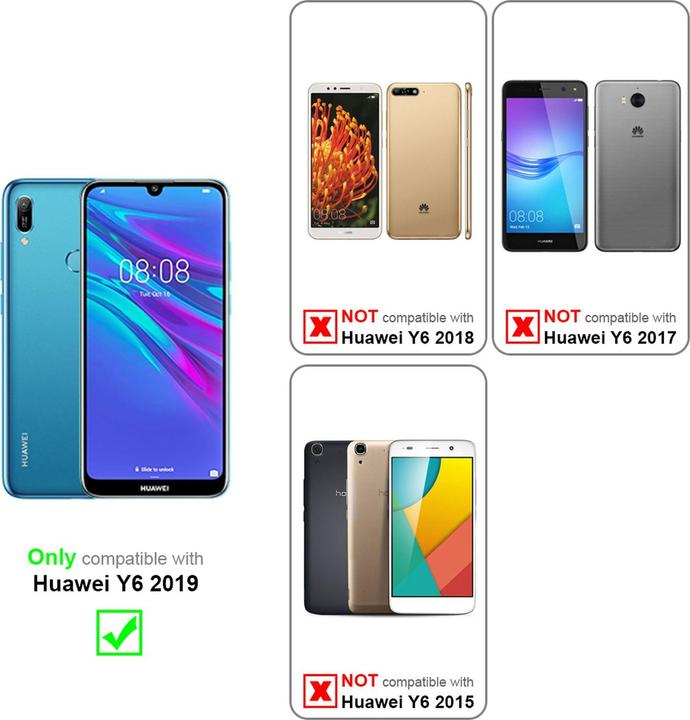 Image du produit Cadorabo Couverture look jeans Book (Huawei Y6 (2019))