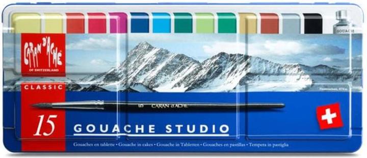 Immagine prodotto Caran d'Ache Gouache Studio Tabletten Metallschachtel (Multicolore, Verde, Verde lime)