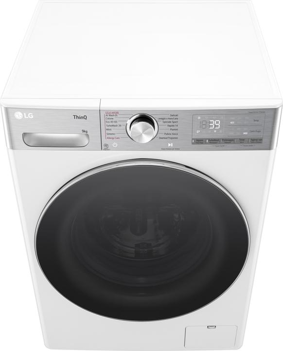 Produktbild LG F4R9009TPWC 9kg Waschmaschine Klasse A -40% AI DD mit Dampf (9 kg, Links)