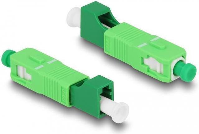 Actual product image Delock Fibre optic hybrid coupling SC simplex plug to LC simplex socket green