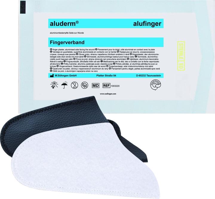 Söhngen aluderm- alufinger Set 1, Fingerverband & Kunstlederfingerling