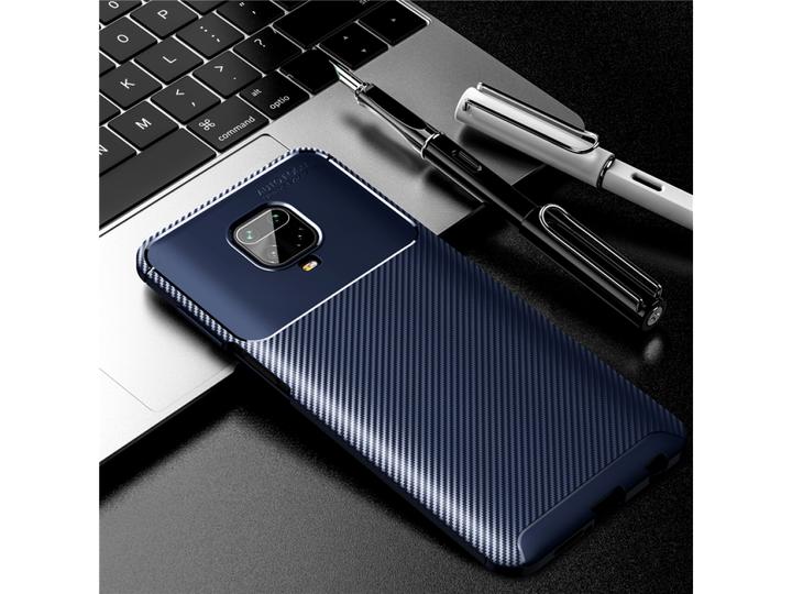 Actual product image Screenguard Xiaomi Redmi Note 9 Pro Cover Carbon Design TPU Case (Xiaomi Redmi Note 9 Pro)