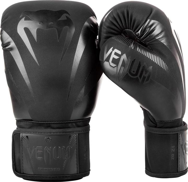 Venum Impact Boxing Gloves Black (10 OZ, 10)