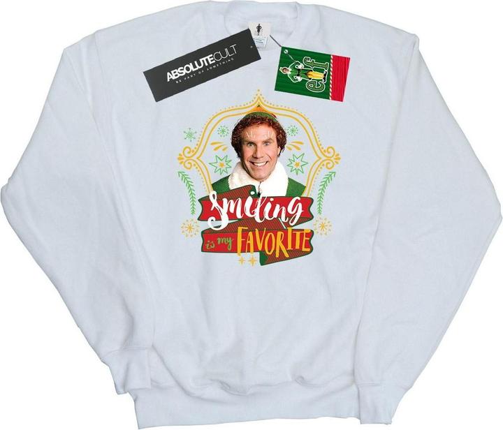 Actual product image Elf Womens/Ladies Buddy Smiling Sweatshirt (XXL)