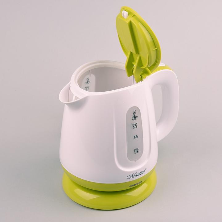 Actual product image Feel-Maestro MR013 green electric kettle Green, White (1 l)