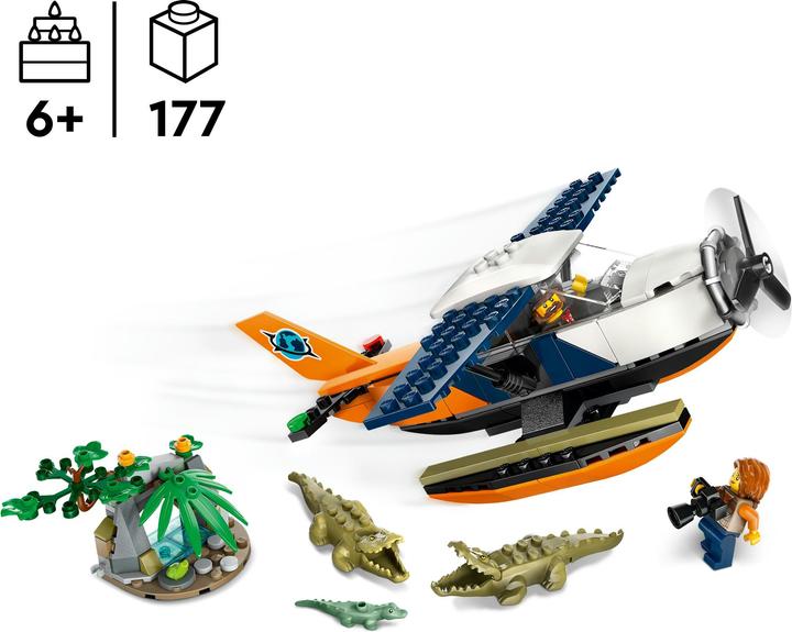 Produktbild LEGO Dschungelforscher-Wasserflugzeug (60425, LEGO City)