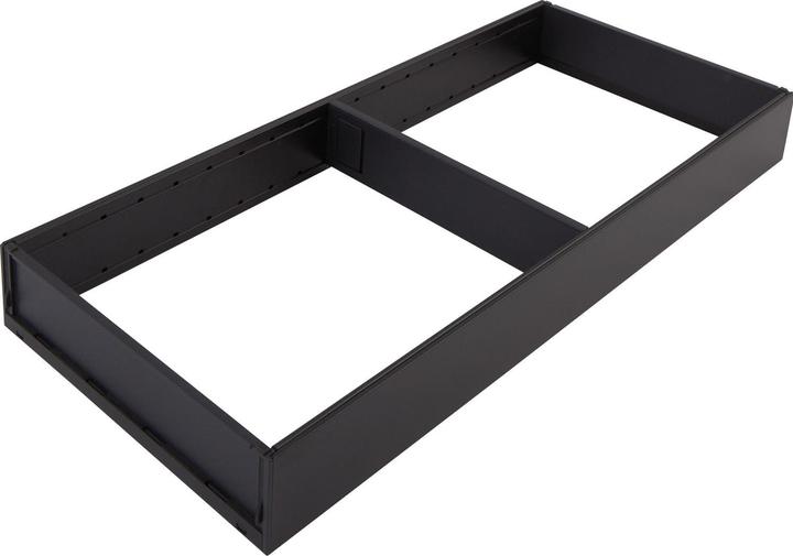 Actual product image Blum Ambia-Line drawer frame wide - 422x200x50mm, steel carbon black matt