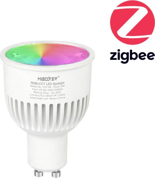 Milight Zigbee 3.0 Smart LED Spot GU10 RGB+KW/WW 6W (GU10, 6 W, 550 lm, 1 x, E)