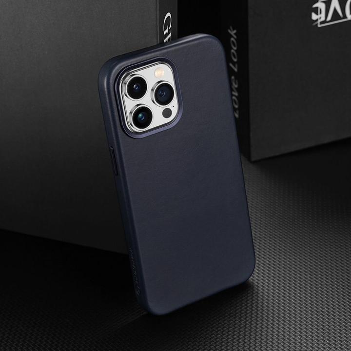 Actual product image Dux Ducis Naples Series Genuine Leather Case (Apple iPhone 14 Pro)