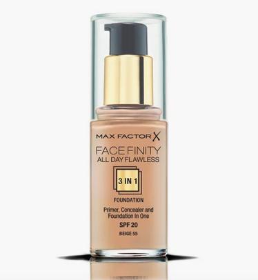 Actual product image Max Factor Facefinity 3 in 1 (55 Beige)