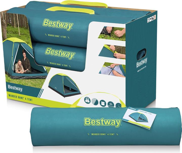 Image du produit Bestway Tente 4 personnes Wander Dome (Tente igloo, 2.49 kg, 4 personnes)