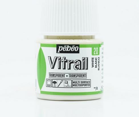 Actual product image Pebeo Vitrail Transparent (White, 45 ml)