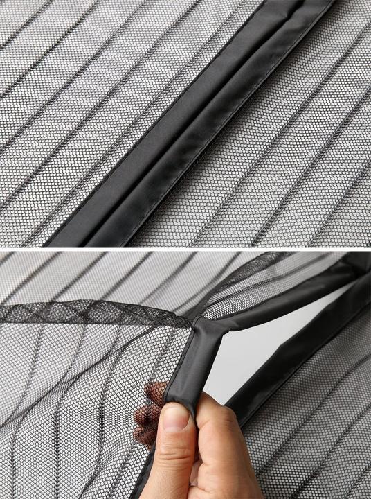 Actual product image Werkstein Magnetic door insect screen fly curtain mosquito net (140 x 240 cm)