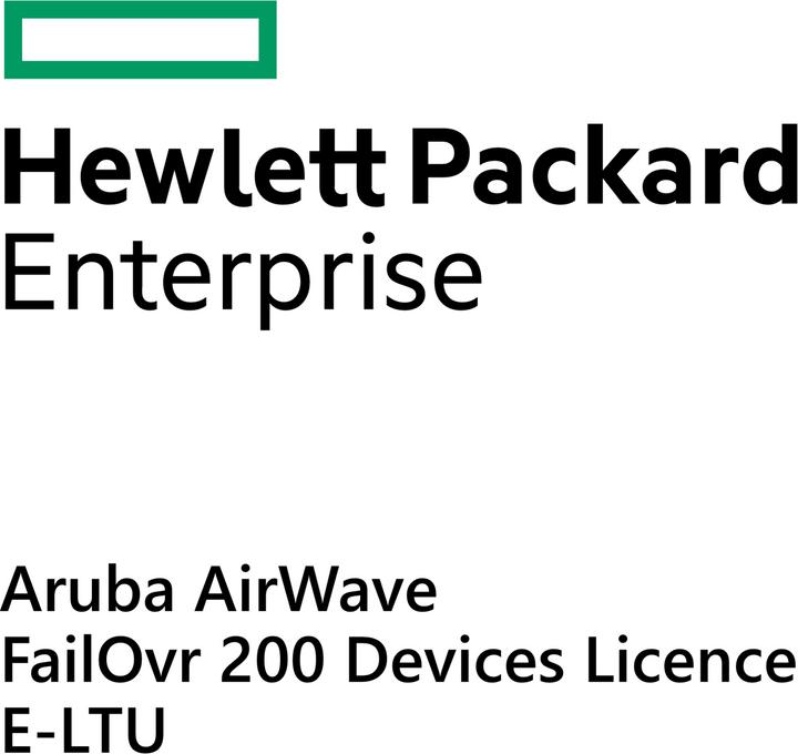Actual product image HPE E Aruba AirWave FailOvr 200 Dev Lic E-LTU (200 Devices)