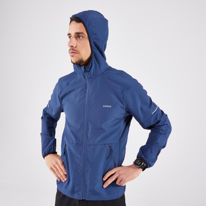 Image du produit Kiprun Veste de course à pied Trailrunning homme coupe-vent - Run 100 bleu (XXL)