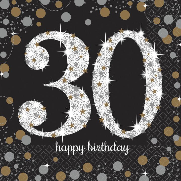 Produktbild Amscan 30 Sparkling Celebration (16 x, 33 x 33 cm)