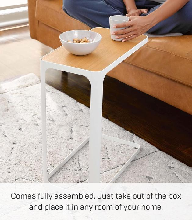 Image du produit Yamazaki Frame table d'appoint, frêne, blanc (24 x 45 x 52 cm)