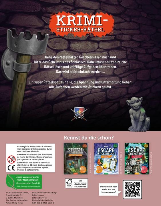 Actual product image Mystery Sticker Puzzle - The Enchanted Castle