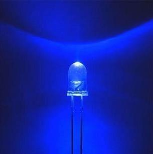 Actual product image OEM Super Bright LED Blue in Transparent Housing 5mm