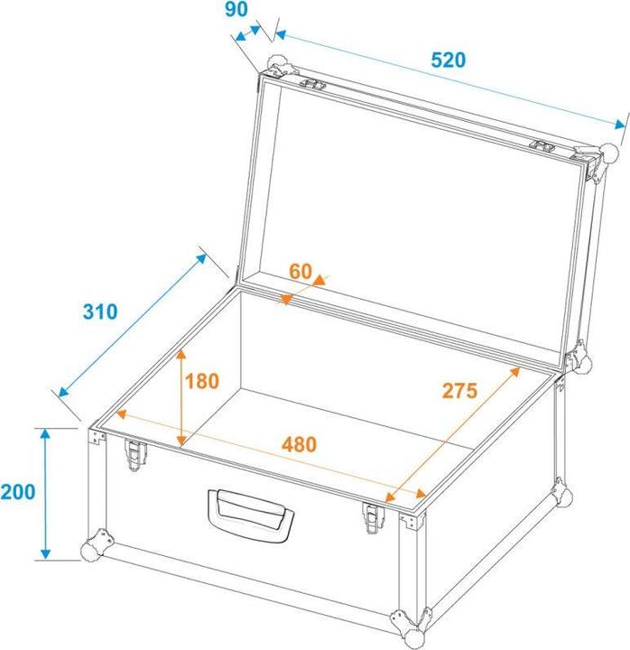 Immagine prodotto Roadinger Valigia universale Tour Pro 52x29x32 nero (Universale)