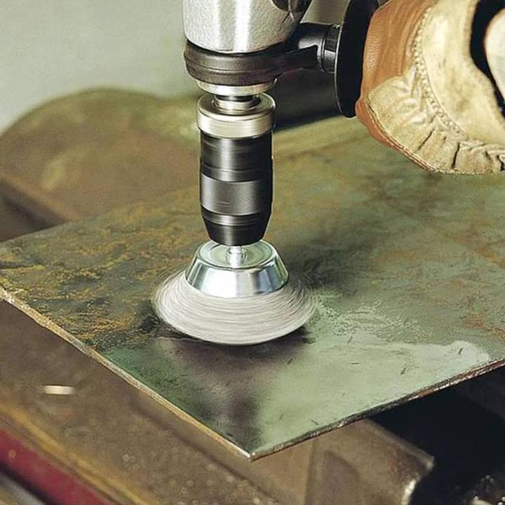 Immagine prodotto wolfcraft wolfcraft 1 set di spazzole metalliche in acciaio 4 pezzi, S=6mm