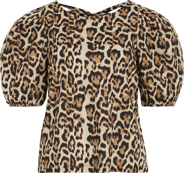 Actual product image Vila Leoprint top with short sleeves (36)
