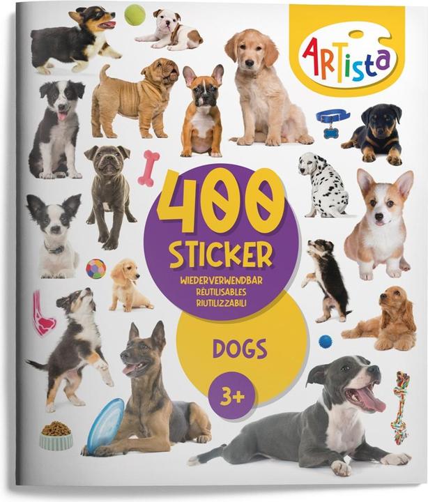 Image du produit Artista Livre d'autocollants Chiens (MQ3)