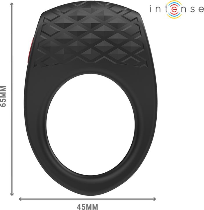 Image du produit Intense Clover Vibrator Anneau Pénis 10 Vibrations Noir