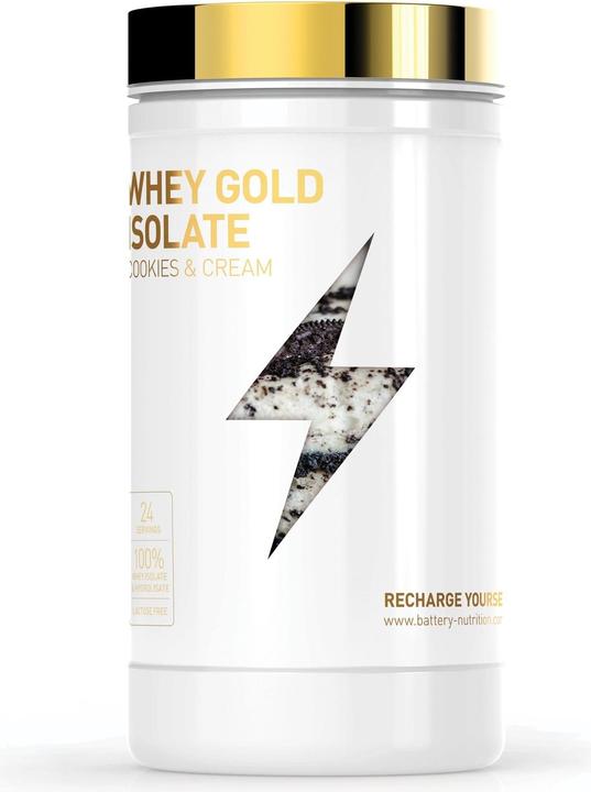 Image du produit Battery Nutrition Isolat de Whey Gold (Cookies & Cream, 1 pcs, 600 g)