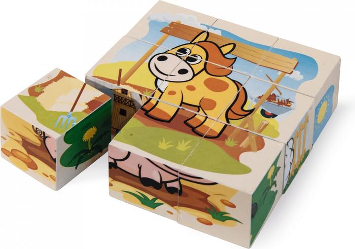 Produktbild Eichhorn Houten Blokpuzzel Boerderij (9 Teile)