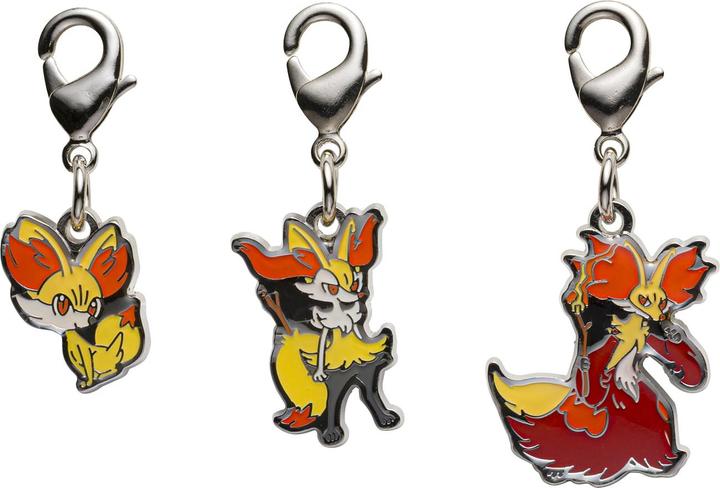 Actual product image Pokémon Pokemon Center - Fennekin, Braixen, Delphox key ring - 3 pieces