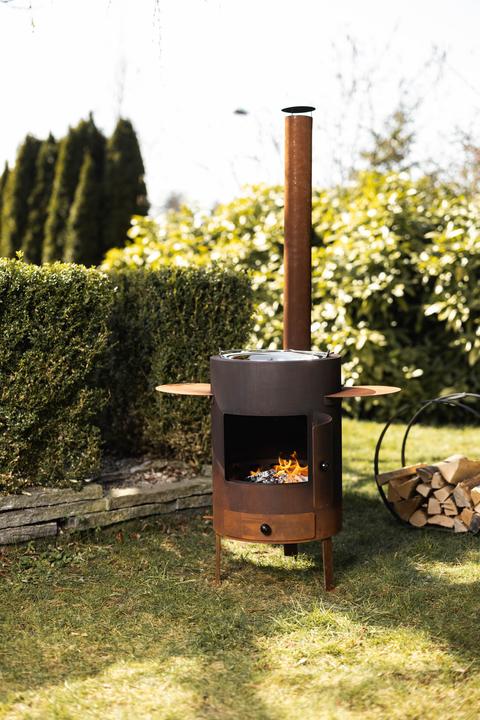 Image du produit Feu du Jardin Poêle à fondue et d'extérieur Deluxe rouille