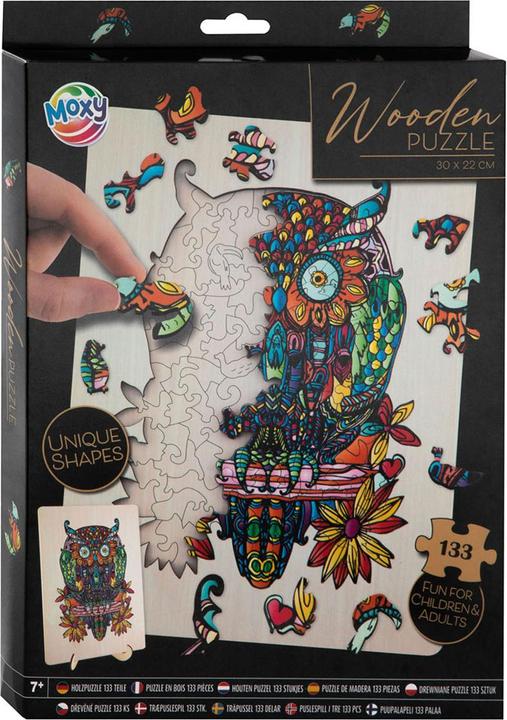 Actual product image Grafix Wooden puzzle owl 133 pieces FSC (133 pieces)