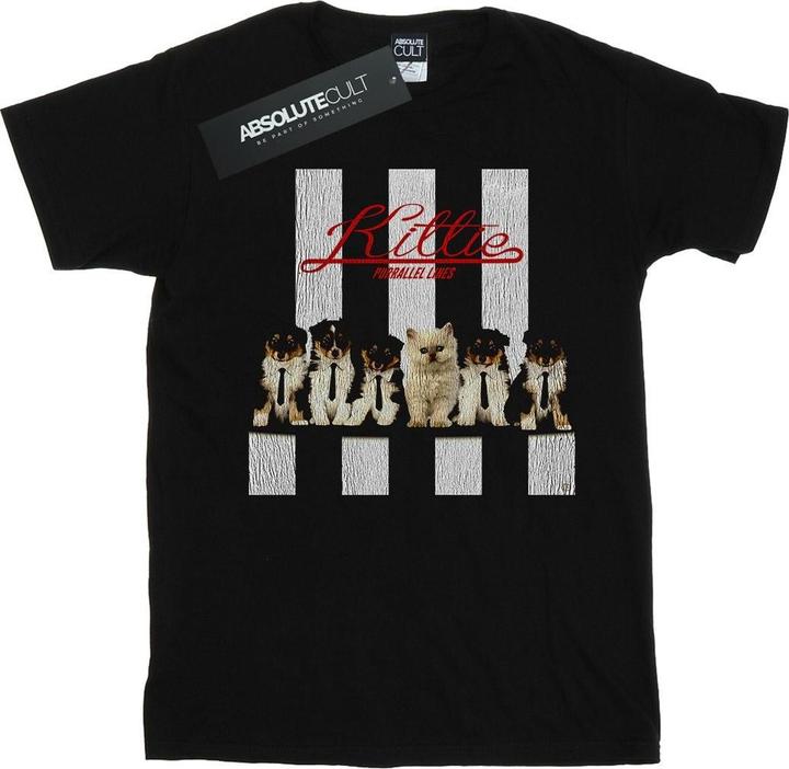 Actual product image Blondie Mens Kitty Purrallel Lines T-Shirt (S)