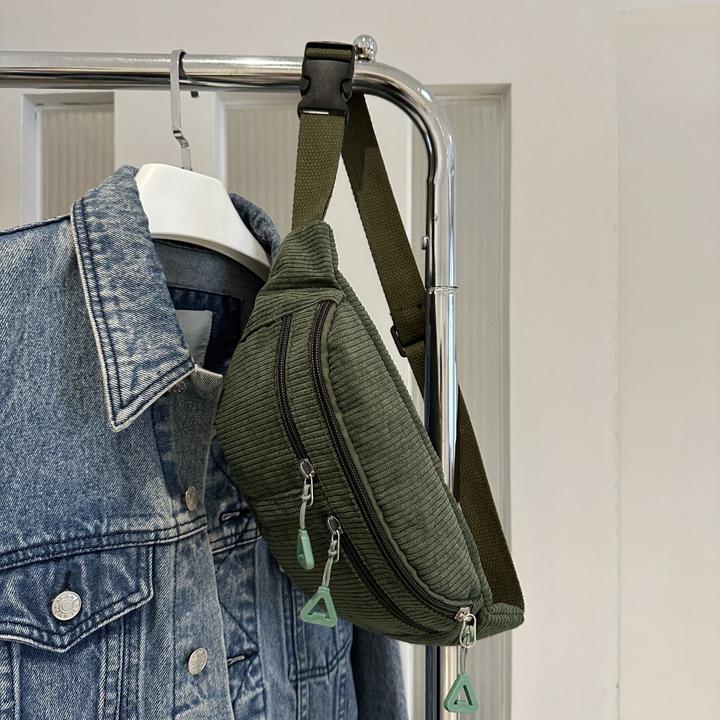 Image du produit Only-Bags.Store Schicke Cord-Crossbody-Slingtasche - vielseitig und bequem, perfekt zum Einkaufen, Spazierengehen