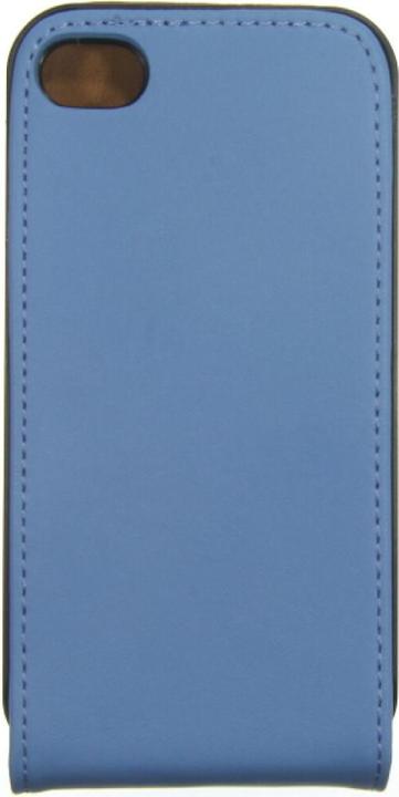 Image du produit OEM Étui à clapet en cuir fin pour iPhone 4/4s - bleu (Apple iPhone 4, Apple iPhone 4s)