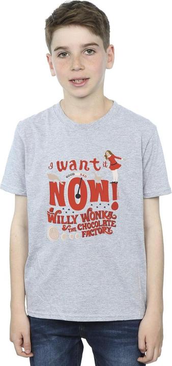 Immagine prodotto Willy Wonka & the Chocolate Factory Verruca Salt I Want It Now Maglietta Ragazzi (140, 146)