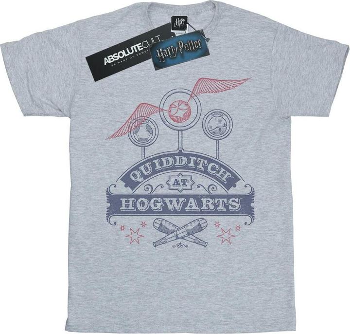 Image du produit - T-shirt QUIDDITCH AT HOGWARTS BOYFRIEND FIT - Femme (XL)