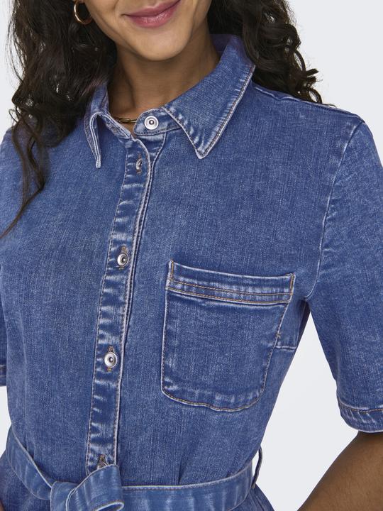 Produktbild Only Locker geschnitten Rundhals Kurzes Kleid Jeanskleid (L)
