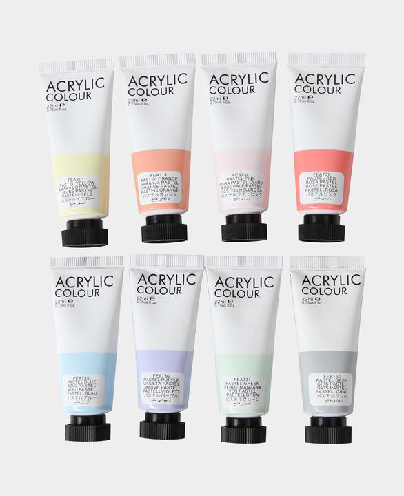 Produktbild I Am Creative Basic Acryl Set (Bunt, Pastell, 176 ml)