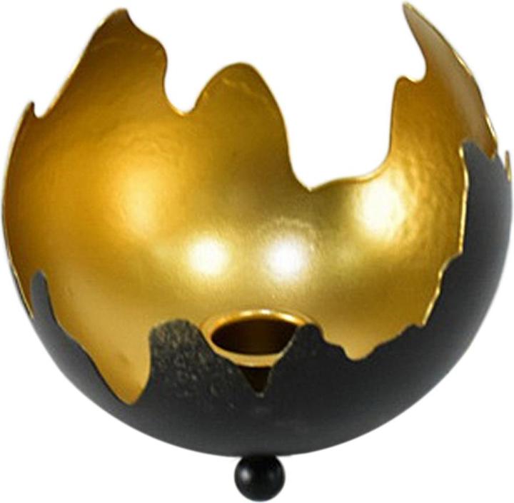 Immagine prodotto HTI-Living Candeliere nero/oro Verena (Ø 12 x 11 cm)