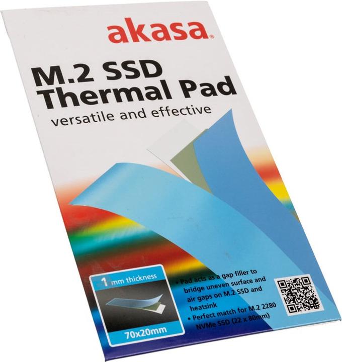 Actual product image Akasa M.2 SSD Thermal Pad (1 mm, 1.20 W/m K)