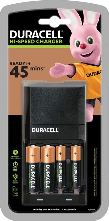 Duracell Ion Speed 4000 (1 Stk., AAA, AA, 1300 mAh, Ladegerät ohne Akku)