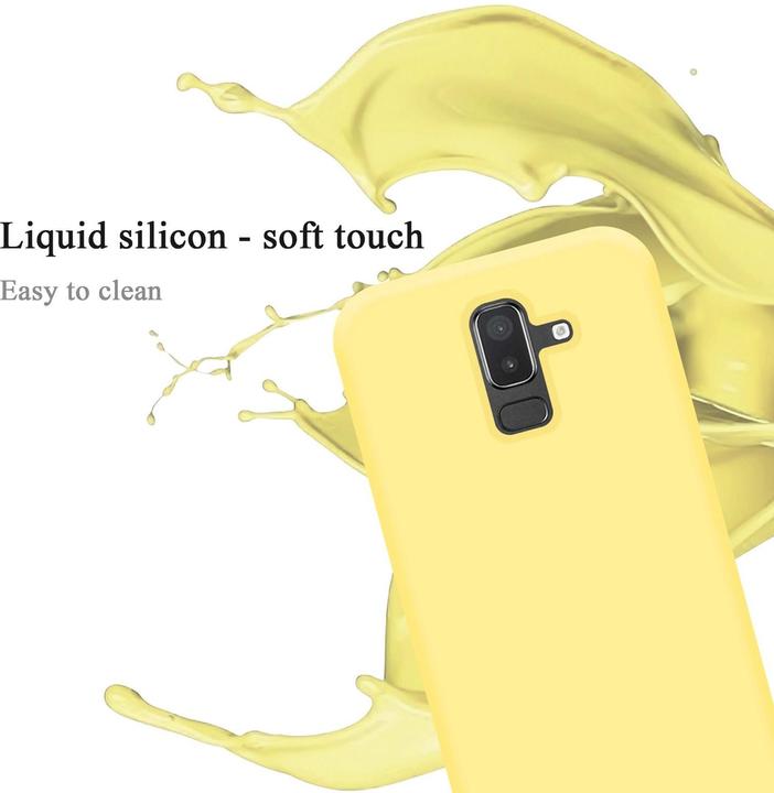 Actual product image Cadorabo TPU Liquid Silicone Case Cover (Samsung Galaxy J8 (2018))