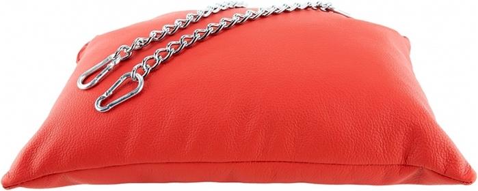 Actual product image Mr. Sling Leather pillow - Red