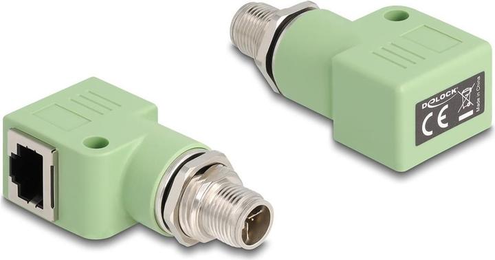 Delock Adaptateur M12 X-codé 8 broches mâle vers RJ45 femelle Ca (RJ45 (1x))