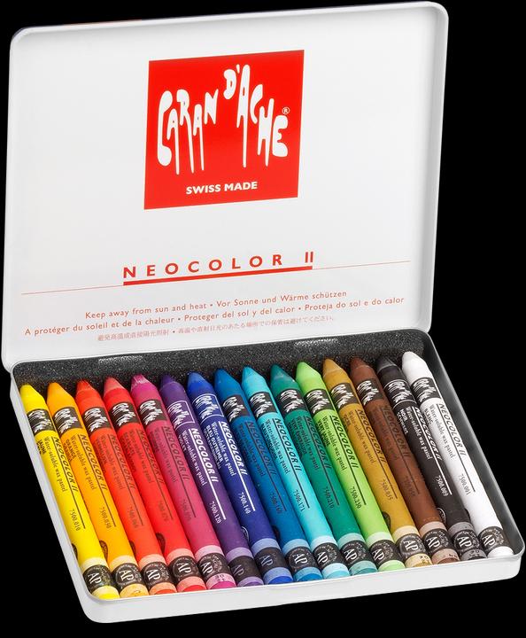 Immagine prodotto Caran d'Ache Neocolor II Aquarelle Metallschachtel (Multicolore, 15 x)