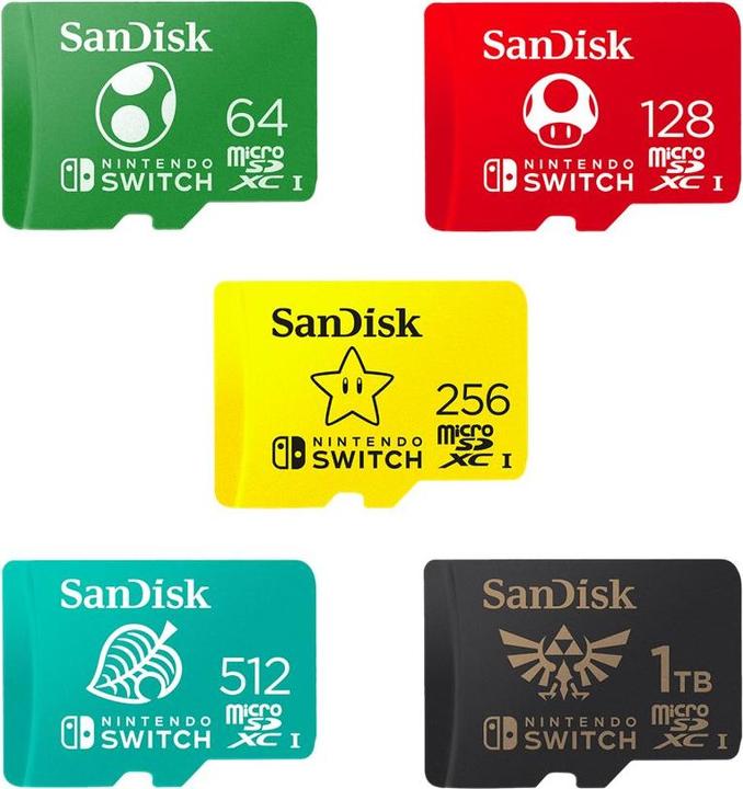 Energie-Label SanDisk Nintendo Switch Card (64 GB, microSDXC, U3, UHS-I)
