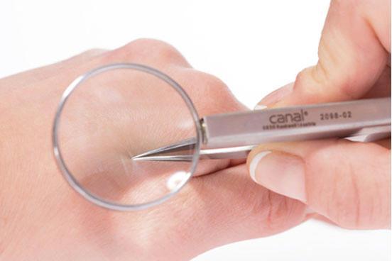 Image du produit Canal instrumente Pince à échardes avec loupe
